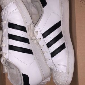 Adidas black and white sneakers